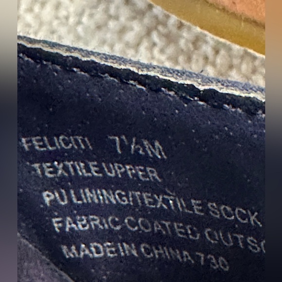 New Madden Girl Feliciti Navy Blue & Multicolor Wedge Sandals w Cork Bases~7.5 - Picture 10 of 14